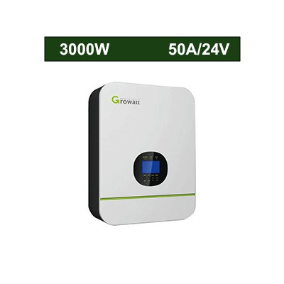 سانورتر 3 کیلووات، 24 ولت، 50 آمپر MPPT برند Growatt مدل SPF3000TL HVM-24