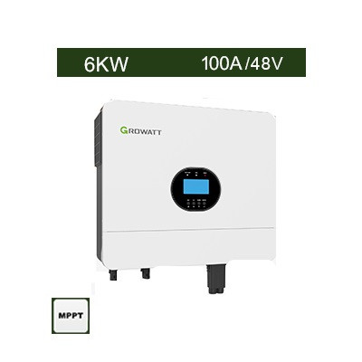 سانورتر 6 کیلووات، 48 ولت، 100 آمپر MPPT برند Growatt مدل SPF 6000 ES Plus
