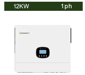 اینورتر هیبریدی خورشیدی 12 کیلووات تک فاز MPPT برند GROWATT مدل SPE 12000 ES