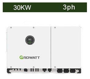 اینورتر هیبریدی خورشیدی 30 کیلووات سه فاز MPPT برند GROWATT مدل WIT 30K-XHU