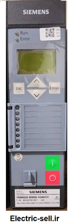رله حفاظتی ولتاژی فرکانسی زیمنس 7RW8020-5EB90-1DA0 L0A