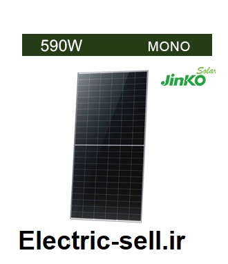 پنل خورشیدی 590 وات مونوکریستال N-Type TOPCon Bifacial برند JINKO